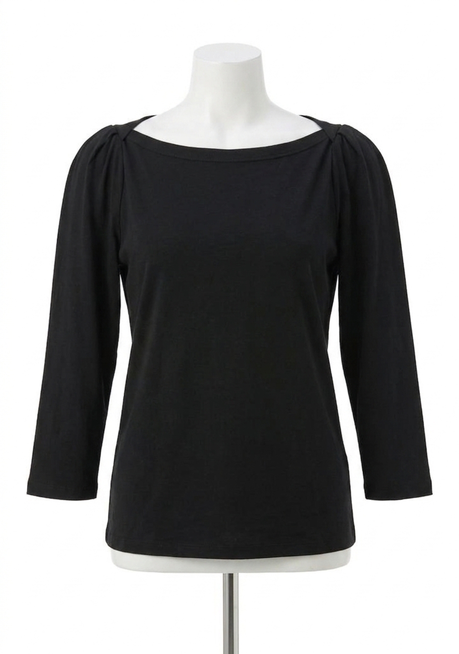 NEW NATION LTD amelie envelope neck top in black